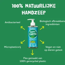 Online Happy Earth 100% Natuurlijke Cedar Lime Handzeep 300 ML