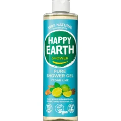 New Happy Earth Cedar Lime 100% Natuurlijke Douchegel 300 ML