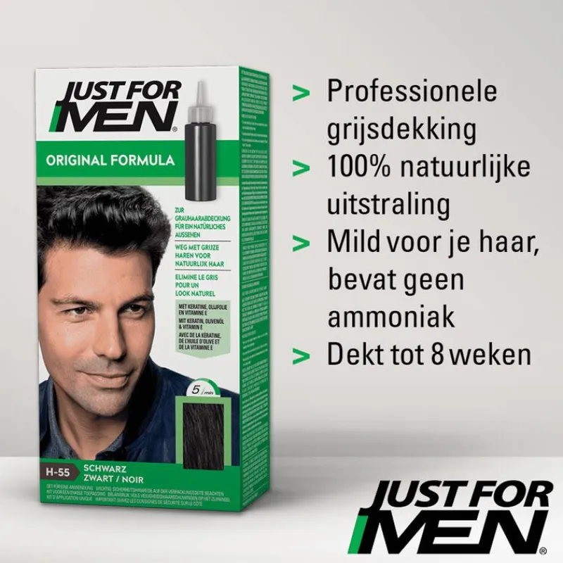 Sale Just For Men Original Formula Zwart H55 H-55 Zwart