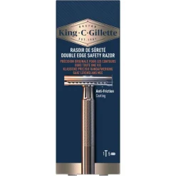 Clearance King C Gillette King C. Gillette Double Edge Safety Scheersysteem Met 5 Navulmesjes
