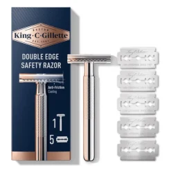 Clearance King C Gillette King C. Gillette Double Edge Safety Scheersysteem Met 5 Navulmesjes