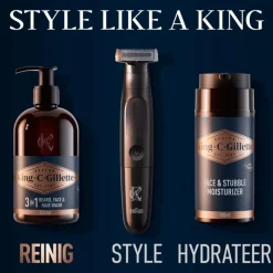 New King C Gillette King C. Gillette 3-in-1 Baard En Gezichtsreiniger 350 ML