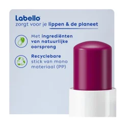 Outlet Labello Blackberry Shine Lippenbalsem 24u Hydratatie Bordeauxrood 1 Stuk