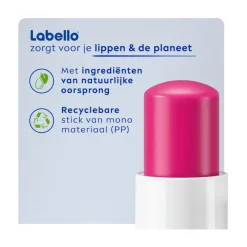 Sale Labello Watermelon Shine Lippenbalsem 24u Hydratatie Roze 1 Stuk