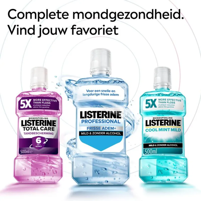 New Listerine professional fresh breath+500ml