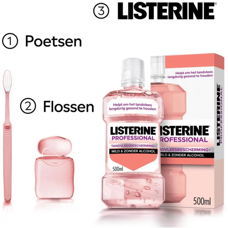 Online Listerine professional gum protection+500ml