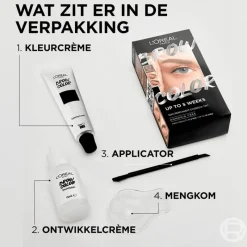 New L'Oréal Paris Brow Color wenkbrauwverf 1.0 30ML Black