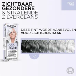 Clearance L'Oréal Paris Cool Silver Revitaliserende ZilververzorgingPuur Wit 01 Puur Wit