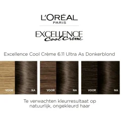 Best L'Oréal Paris Excellence Cool Creams Permanente Haarverf 6.11 Ultra Ash Donkerblond 6.11 - Ultra ash donkerblond