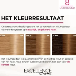 Sale L'Oréal Paris Excellence Crème Verzorgende Crèmekleuring 8 Licht Blond