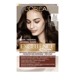 Clearance L'Oréal Paris Excellence Universal Nudes Permanente Haarverf 3U Donkerbruin 3U Universeel Donkerbruin