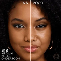 Outlet L'Oréal Paris Infaillible Skin Ink Medium Cool Foundation en Concealer in 1 318