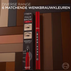 L'Oréal Paris Infallible Faux Brow Granite Wenkbrauwpotlood 394 GRANITE