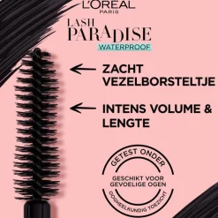 Outlet L'Oréal Paris Lash Paradise Volume Mascara Waterproof Zwart Black Waterproof