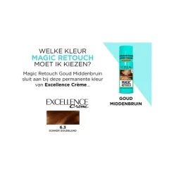 Discount L'Oréal Paris Magic Retouch Camouflerende Uitgroeispray Goud Middenbruin 75 ML 10 Goud Middenbruin