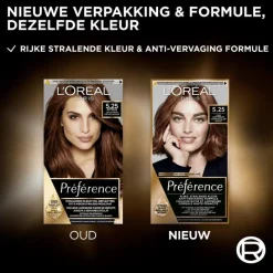 Hot L'Oréal Paris Preference Permanente Haarverf 5.25 Antigua Ijzig IJzig Lichtbruin