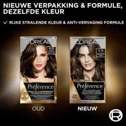 Best L'Oréal Paris Préférence Permanente Haarverf 4.15 Caracas