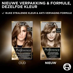 Hot L'Oréal Paris Préférence Permanente Haarverf 6.0 Buenos Aires Donkerblond 6 Ombrie