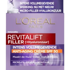 Discount L'Oréal Paris Revitalift Filler Anti-Aging Dagcrème SPF50 50 ML