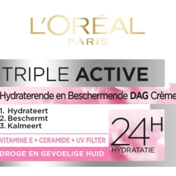 Discount L'Oréal Paris Triple Active Dagcrème Droge Huid 50 ML