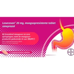 New Losecosan tegen terugkomend brandend maagzuur 14 tabletten