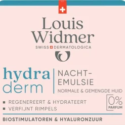 Best Louis Widmer Hydraderm Nachtemulsie Zonder Parfum 50 ML