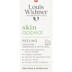 New Louis Widmer Skinappeal Peeling Zonder Parfum 50 ML