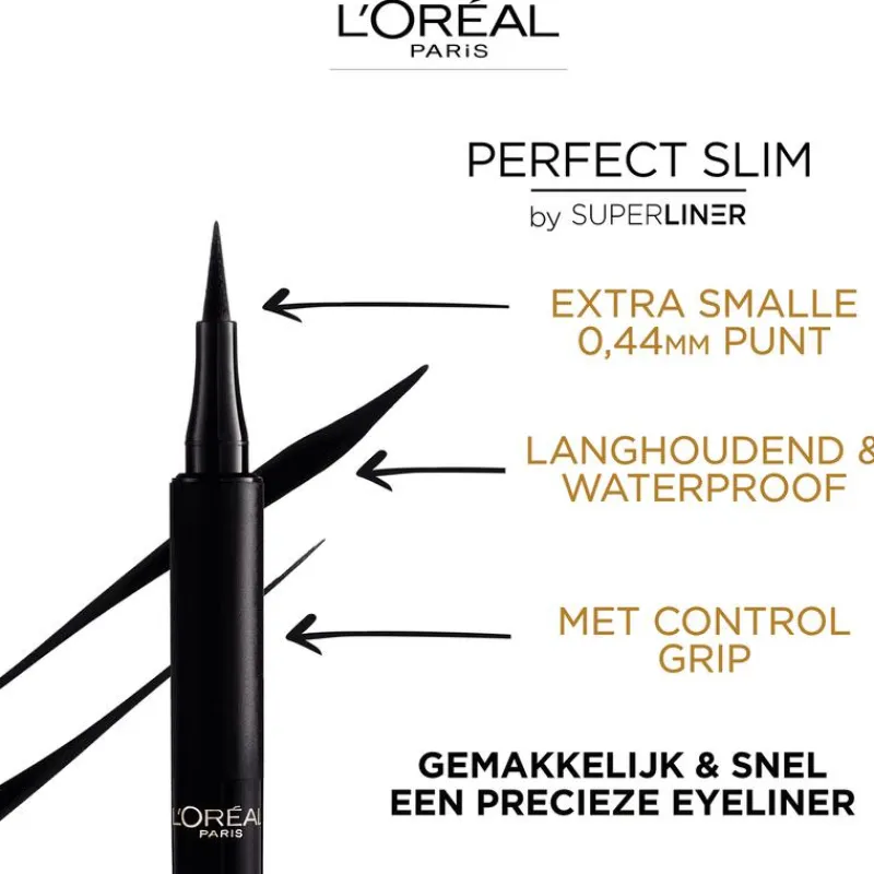 Sale L'Oréal Paris LÓréal Paris Superliner Perfect Slim Eyeliner Pen Zwart 01 Intense black