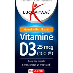 Clearance Lucovitaal Vitamine D3 25 mcg Capsules 120 stuks