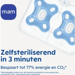 Online MAM Comfort Fopspenen 0-3 maanden 2 stuks Blue