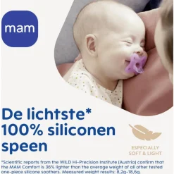 Hot MAM Comfort Fopspenen 0-3 maanden 2 stuks Pink