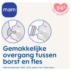 Sale MAM Feel Good Babyfles Glas 260ML