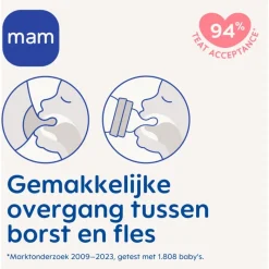 New MAM Flesspeen Maat X2 stuks