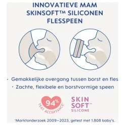 New MAM Flesspeen Maat X2 stuks