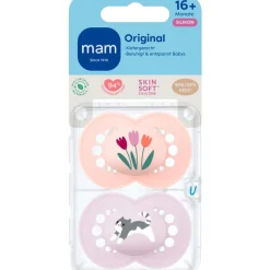 Online MAM Original Fopspenen 16+ maanden 2 stuks Pink