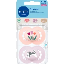 Sale MAM Original Fopspenen 6-16 maanden 2 stuks Pink