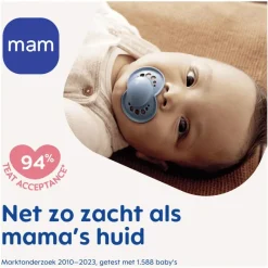 Online MAM Original Fopspenen 6-16 maanden 2 stuks Blue