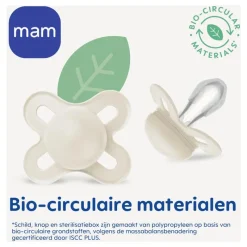 New MAM Original Fopspenen Start 0-2 maanden Plain Uni 2 stuks