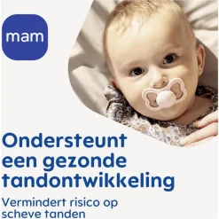 Sale MAM Supreme Fopspenen 6-16 maanden Blue 2 stuks