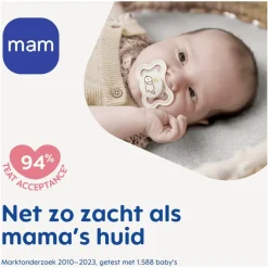 Sale MAM Supreme Fopspenen 0-6 maanden 2 stuks Uni