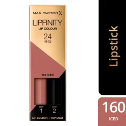 Clearance Max Factor Lipfinity Lip Colour Lippenstift 160 Iced