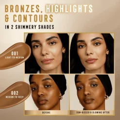 Best Max Factor Miracle Pure Golden Glow Bronzer 15 ML 002 Medium To Deep