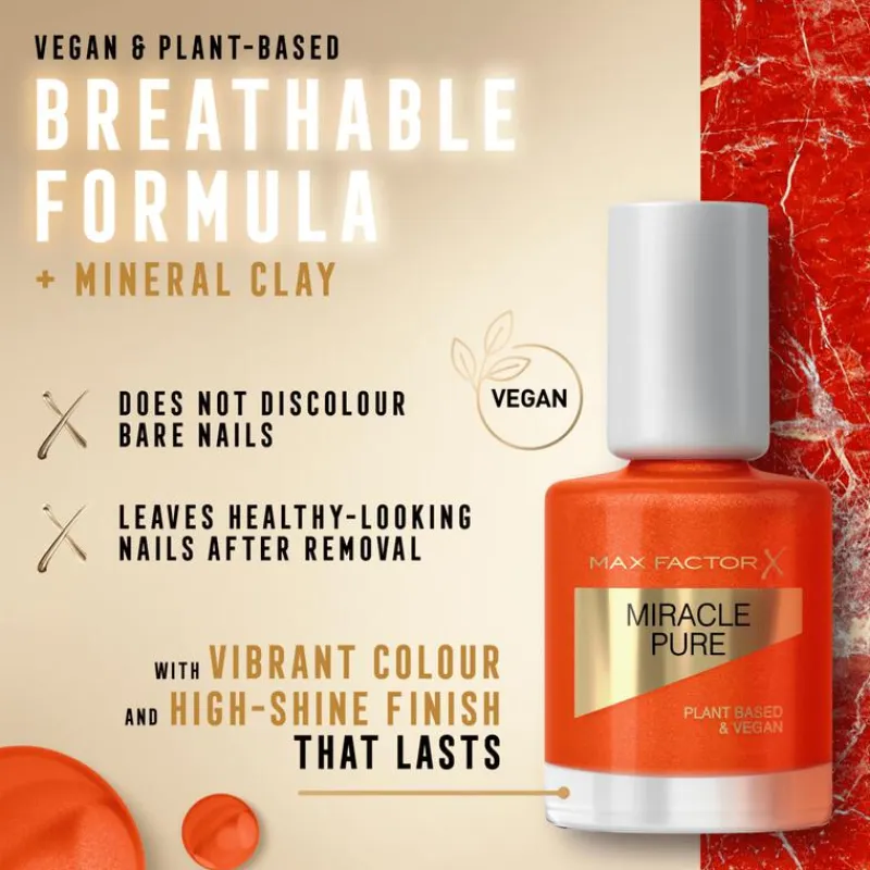 Online Max Factor Miracle Pure Nagellak - Oranje - 430 Bold Jasper