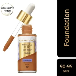 Sale Max Factor Miracle Pure Serum Foundation 30 ML 90-95 Deep