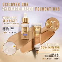 Discount Max Factor Miracle Pure Serum Foundation 30 ML 95-100 Deep To Very Deep