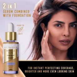 Discount Max Factor Miracle Pure Serum Foundation 30 ML 95-100 Deep To Very Deep