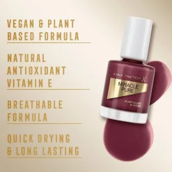 Online Max Factor Miracle Pure Vegan Nagellak 373 Regal Garnet