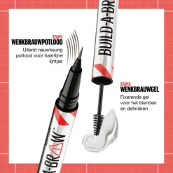 Online Maybelline New York BUILD A BROW Wenkbrauwpen/fixeergel 255 Soft Brown 255 - Soft Brown