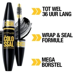 Outlet Maybelline New York Colossal up to 36H Waterproof Mascara Zwart