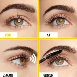 Outlet Maybelline New York Colossal Curl Bounce Waterproof Macara Very Black Mega Volume Very Black Waterproof